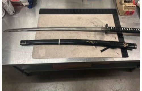 Monterey Police, Samurai sword, weapon